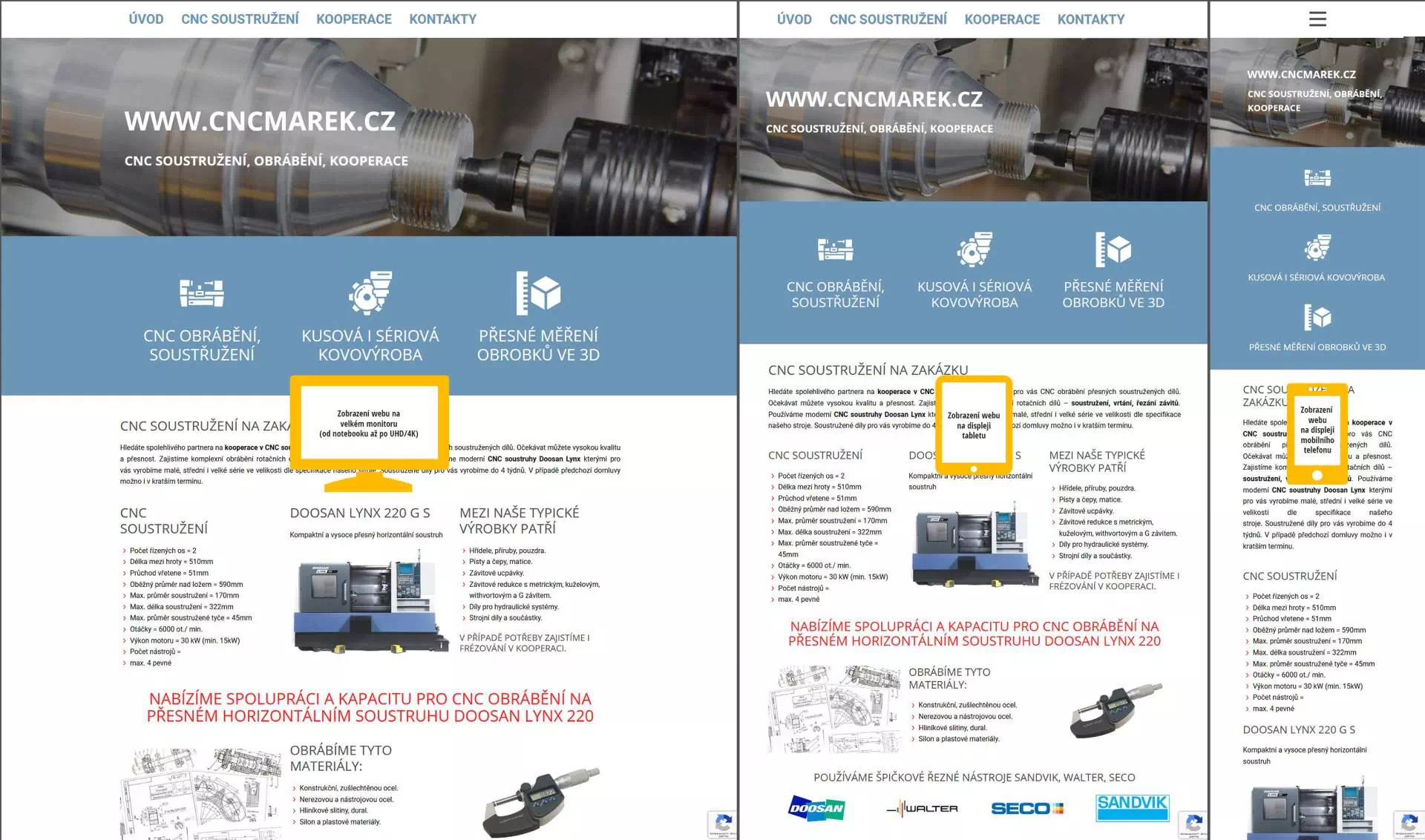 ukázka webu